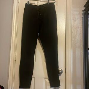 Good American Good  Lace Up Jeans